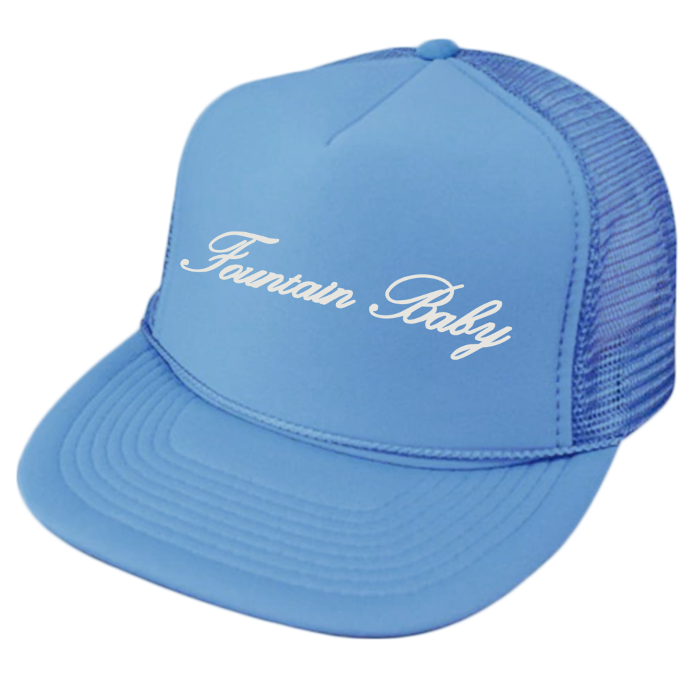 Fountain Baby Trucker Hat { vinyl }