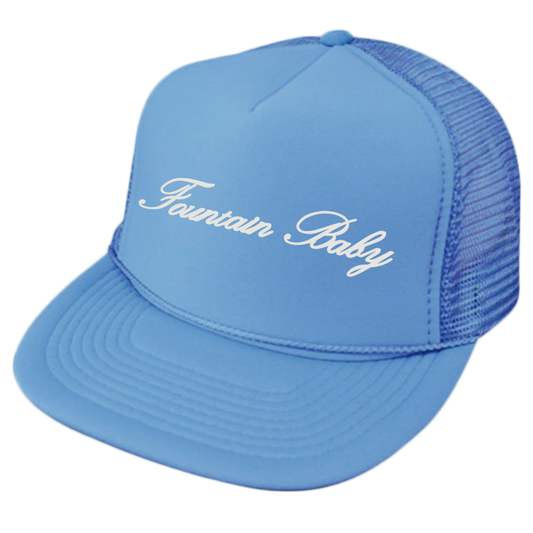 Fountain Baby Trucker Hat { vinyl }