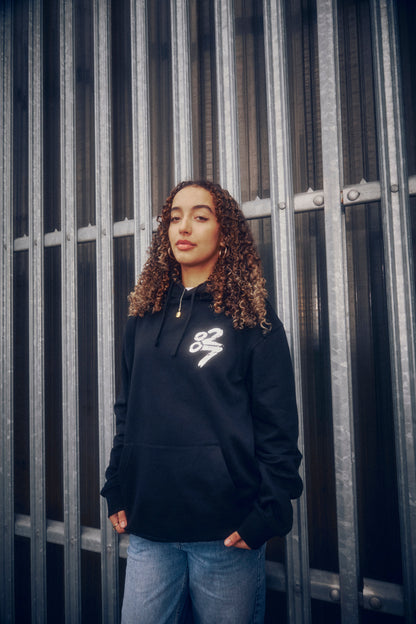 0207 Let The Art Fly Black Hoodie { vinyl }