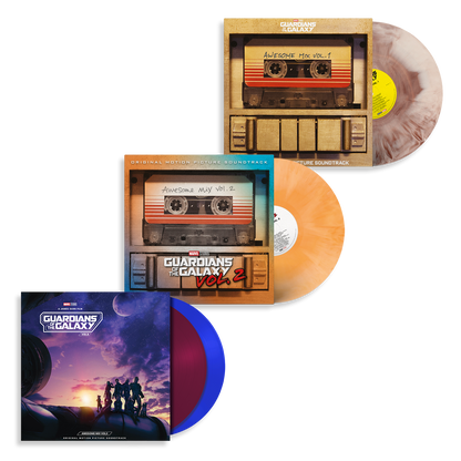 Guardians Of The Galaxy - Awesome Mix Vol. 1+2+3: Limited Colour Vinyl Set { vinyl }