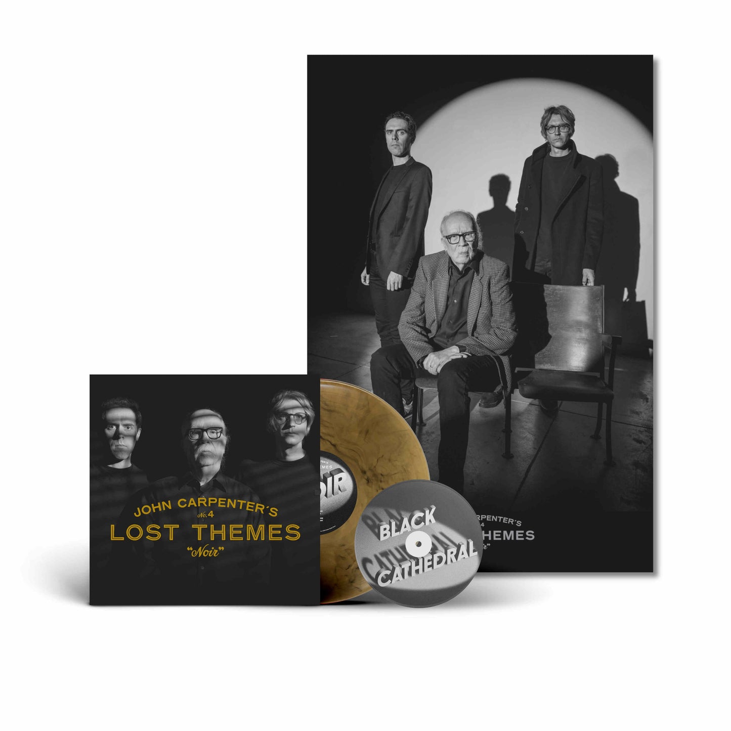 Lost Themes IV - Noir: Limited Tan & Black Marble VInyl LP w/ Bonus Clear 7" { vinyl }