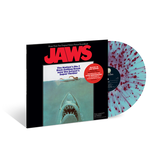 Jaws (Original Soundtrack): Exclusive Translucent Blue & Red Splatter Vinyl LP { vinyl }