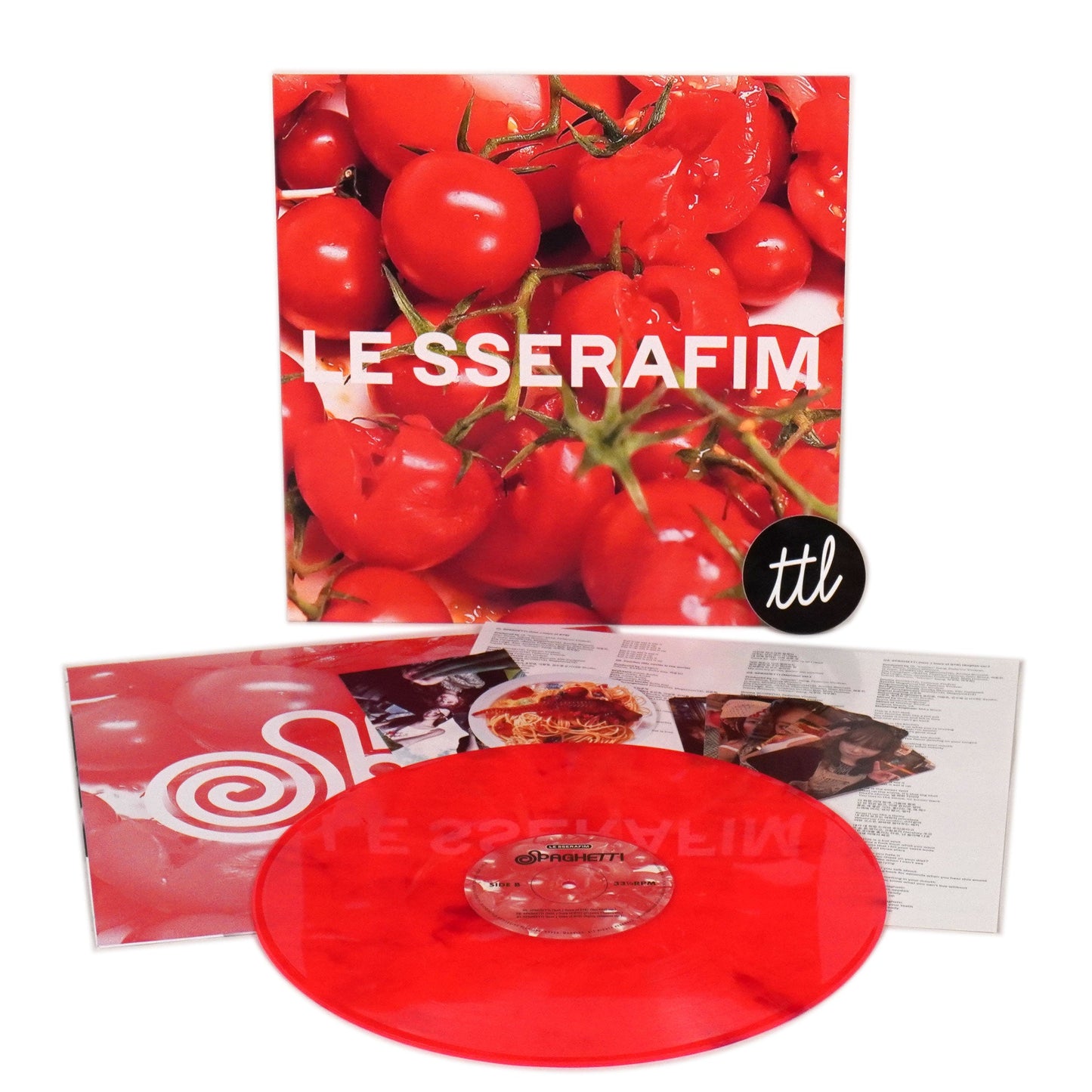 LE SSERAFIM: SPAGHETTI (Indie Exclusive Red Colored Vinyl) Vinyl 12" { vinyl }