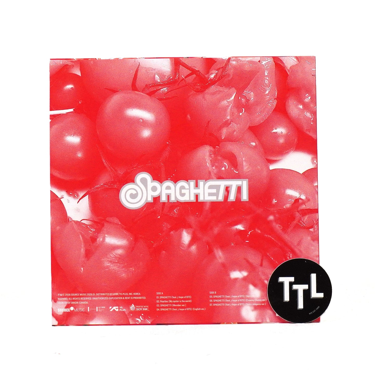 LE SSERAFIM: SPAGHETTI (Indie Exclusive Red Colored Vinyl) Vinyl 12" { vinyl }