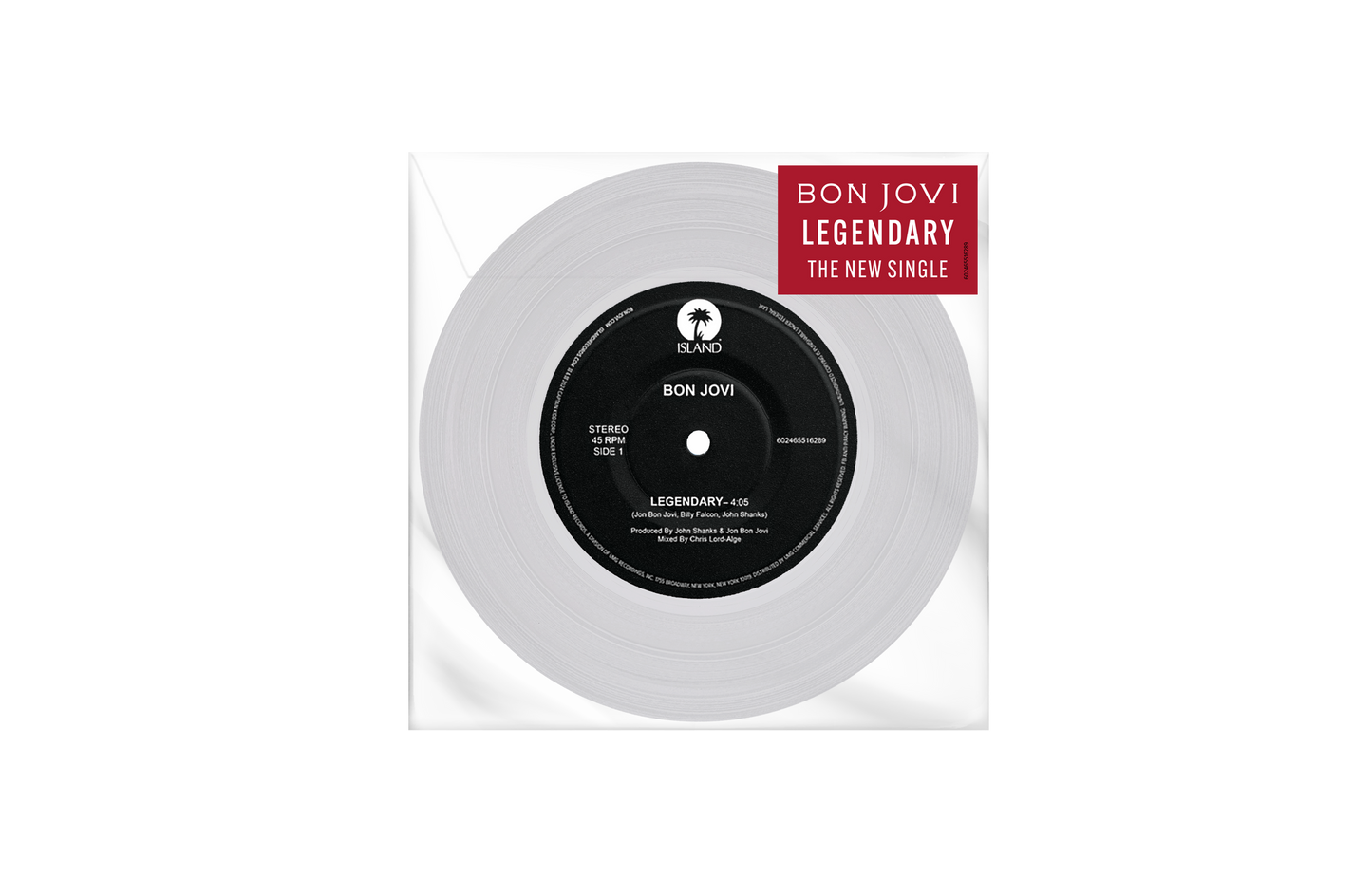 Legendary CLEAR 7” VINYL (LIMITED EDITION) { vinyl }