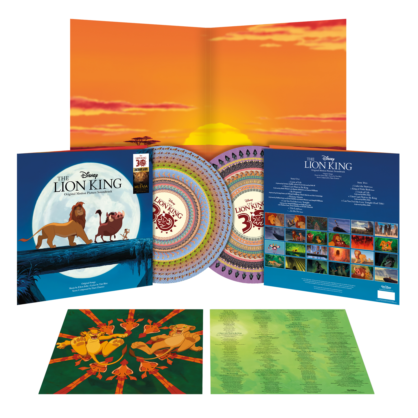The Lion King (30th Anniversary): Zoetrope Picture Disc LP { vinyl }