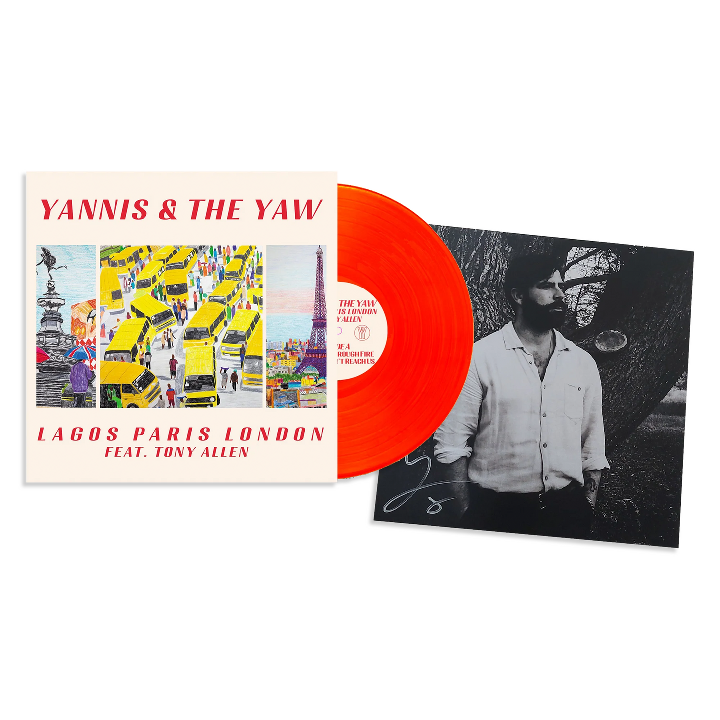 Lagos Paris London: Limited Red Vinyl LP & Signed Print { vinyl }