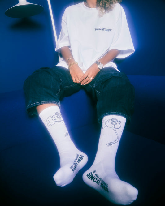 LIMITED EDITION DEF JAM 40TH ANNIVERSARY SOCKS { vinyl }