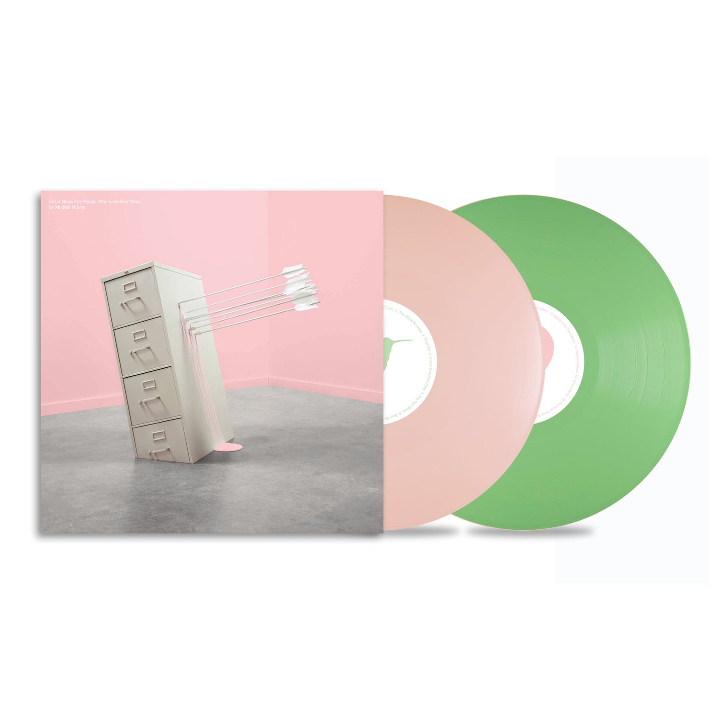 Good News For People Who Love Bad News (20th Anniversary): Deluxe Baby Pink & Spring Green Vinyl 2LP { vinyl }