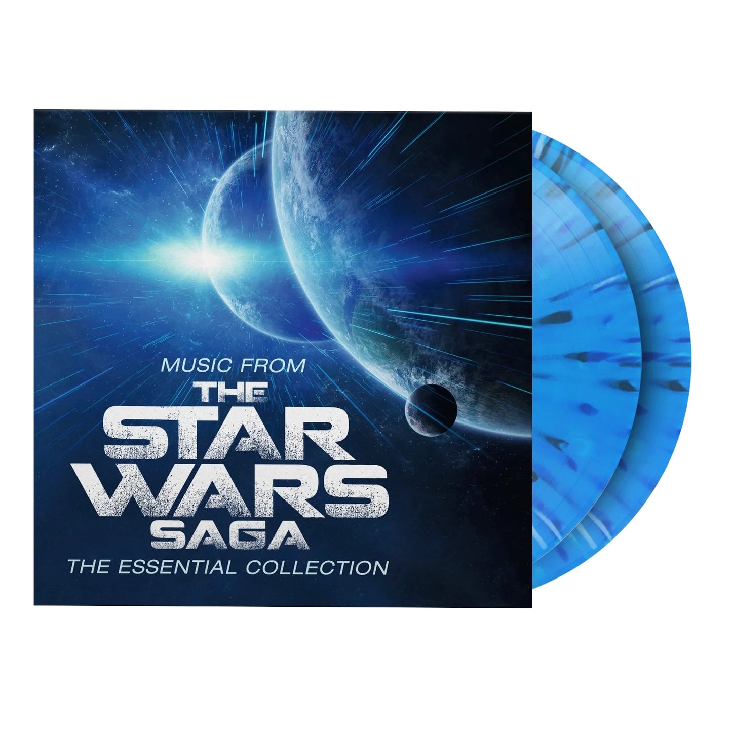Music From The Star Wars Saga: Gatefold Hyperspace Blue Splatter Vinyl 2LP { vinyl }