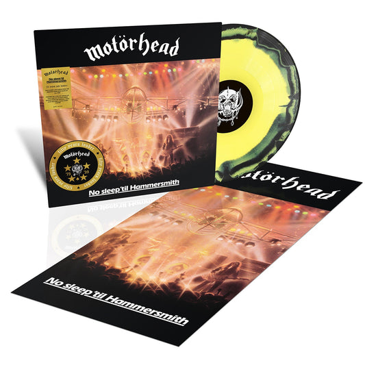 No Sleep 'Til Hammersmith: Yellow & Black Splatter Vinyl LP { vinyl }