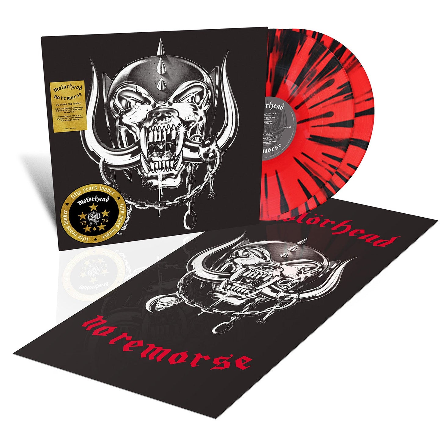 No Remorse (50th Anniversary Edition): Red & Black Splatter Vinyl LP { vinyl }