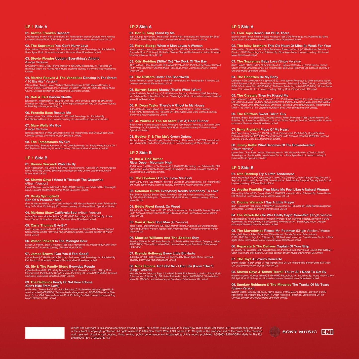 NOW That’s What I Call 60s Soul (3LP) { vinyl }