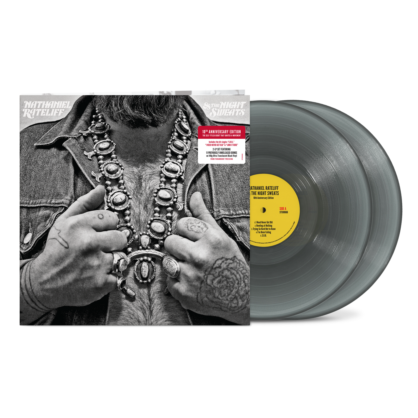 Nathaniel Rateliff and The Night Sweats (10th Anniversary Edition): Translucent Black Vinyl 2LP { vinyl }