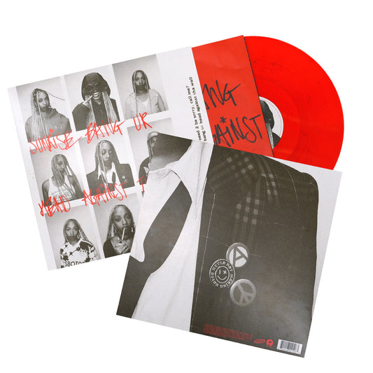 (Signed) Sunrise Bang Ur Head Against Tha Wall:  Red 12” EP { vinyl }