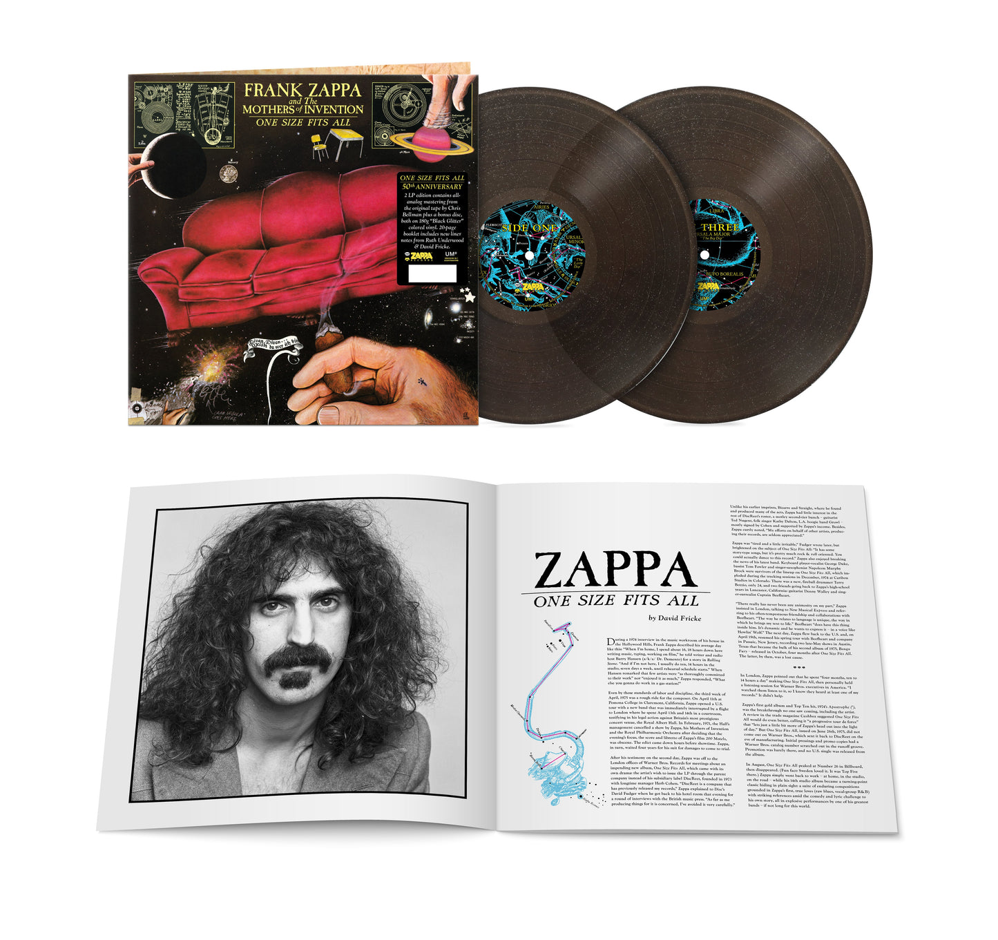 One Size Fits All: Black Glitter Vinyl 2LP { vinyl }