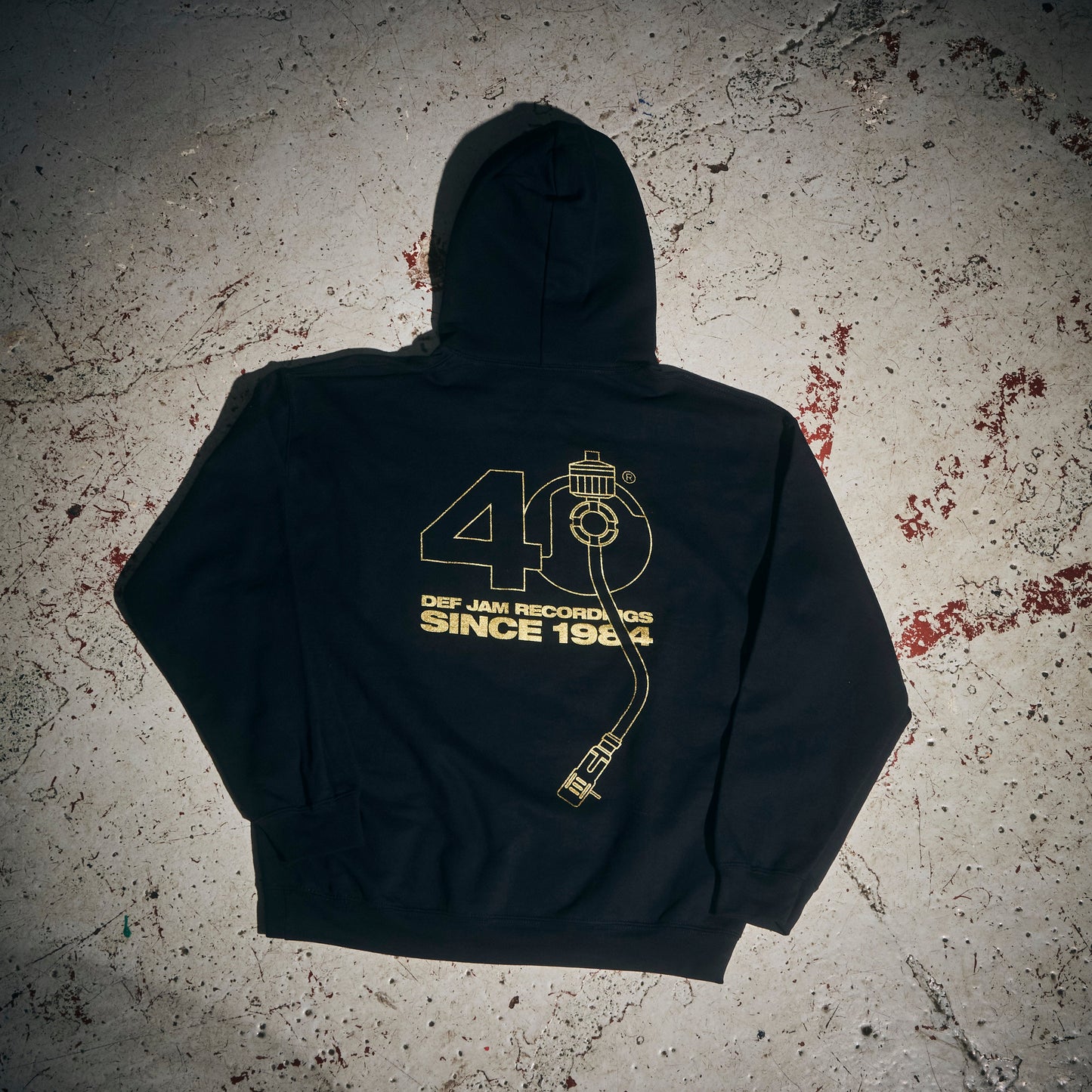 Limited Edition Def Jam 40th Anniversary Black Hoodie { vinyl }