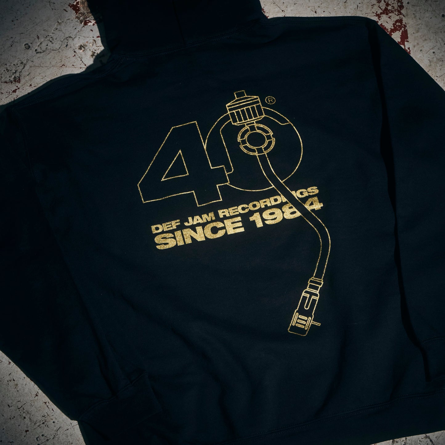 Limited Edition Def Jam 40th Anniversary Black Hoodie { vinyl }