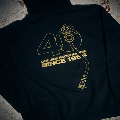 Limited Edition Def Jam 40th Anniversary Black Hoodie { vinyl }