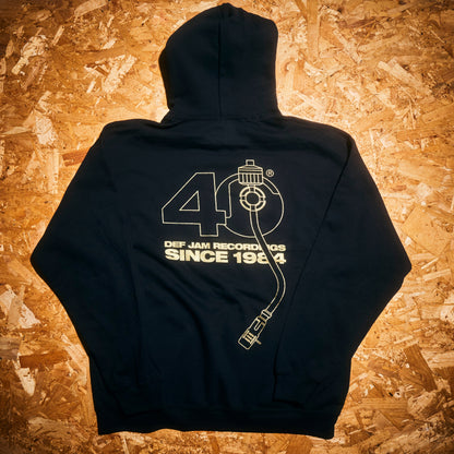 Limited Edition Def Jam 40th Anniversary Black Hoodie { vinyl }