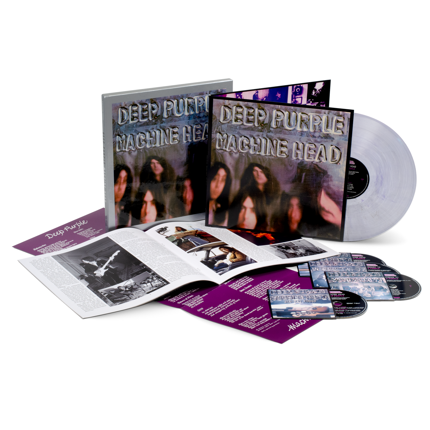 Machine Head (50th Anniversary); Limited Deluxe Vinyl LP, 3CD + Blu-Ray Box Set { vinyl }