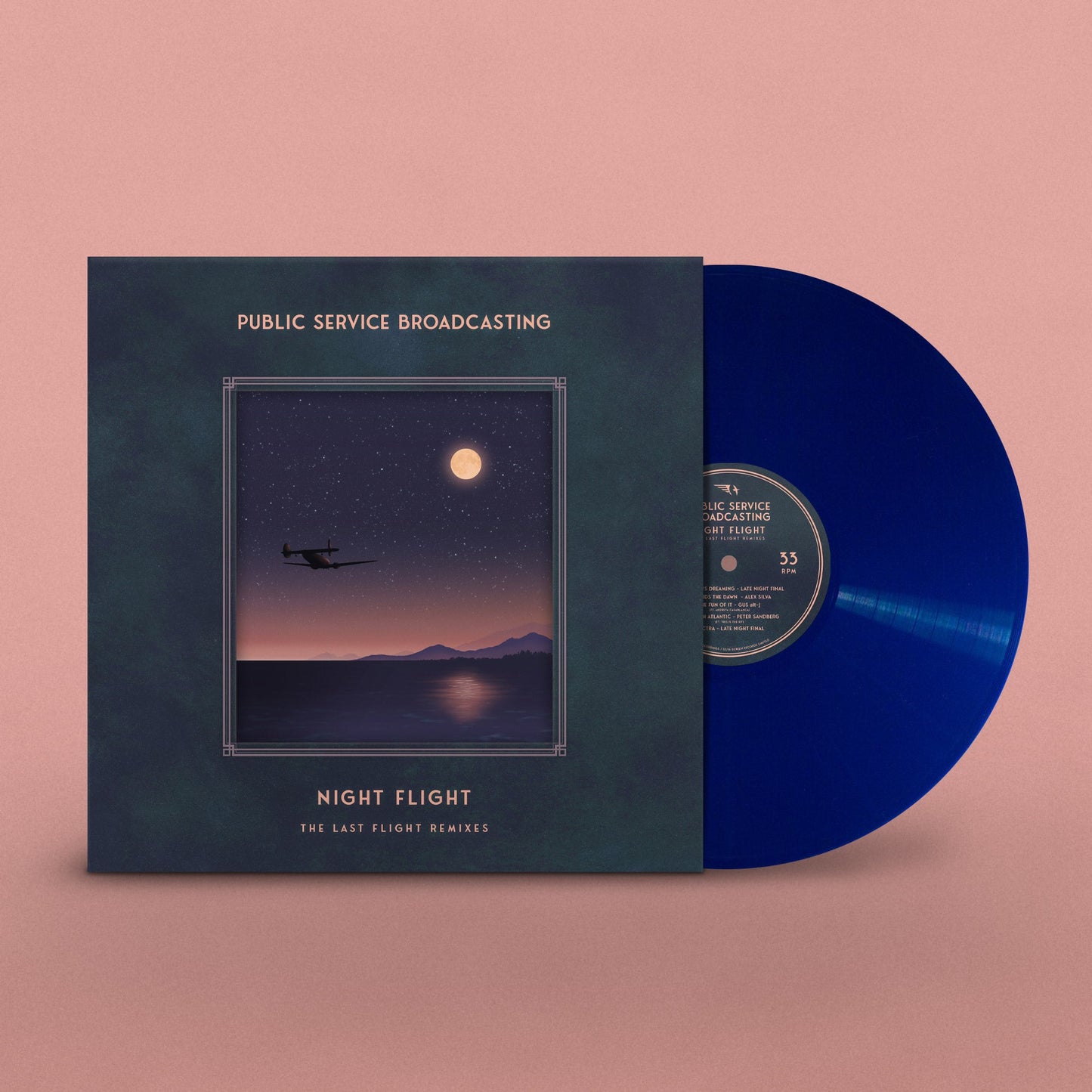 Night Flight - The Last Flight Remixes: Midnight Blue Vinyl LP & Signed Print { vinyl }