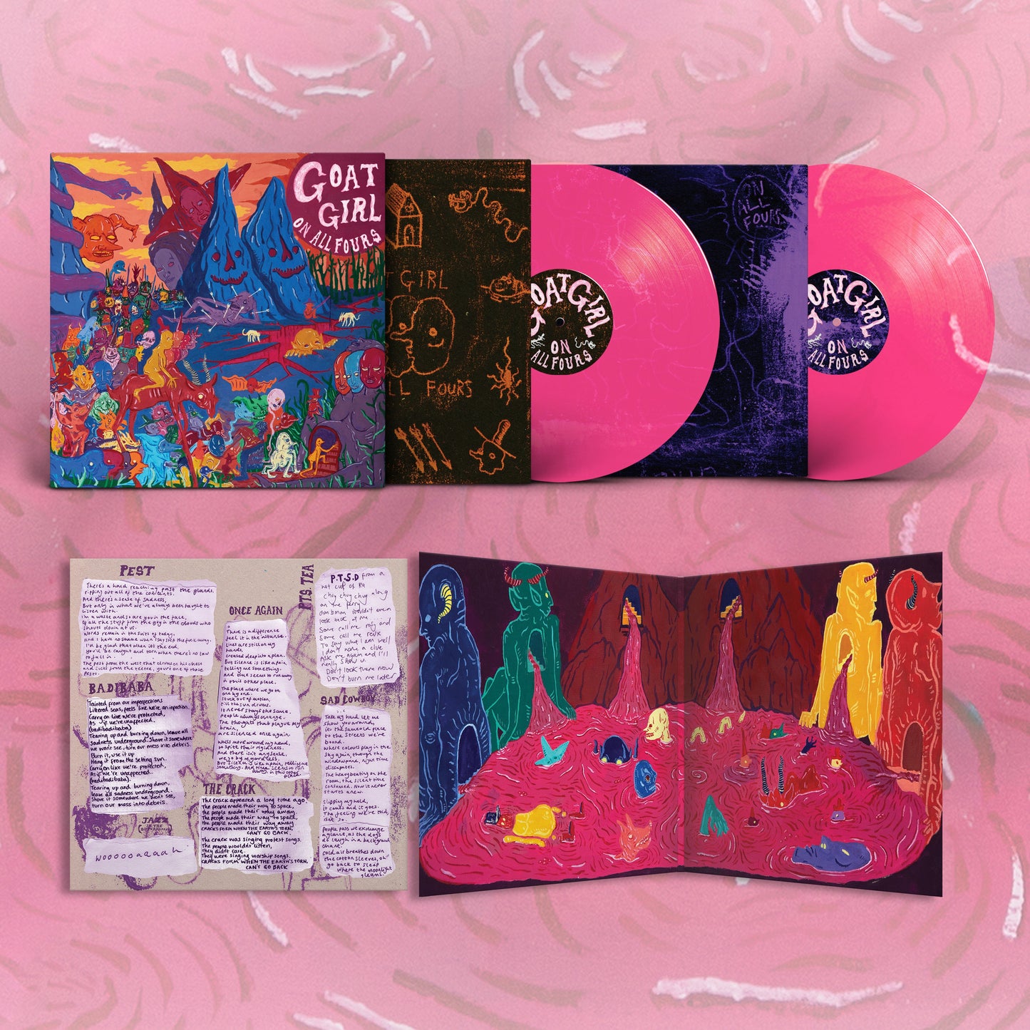On All Fours: Limited Transparent Pink Vinyl 2LP { vinyl }