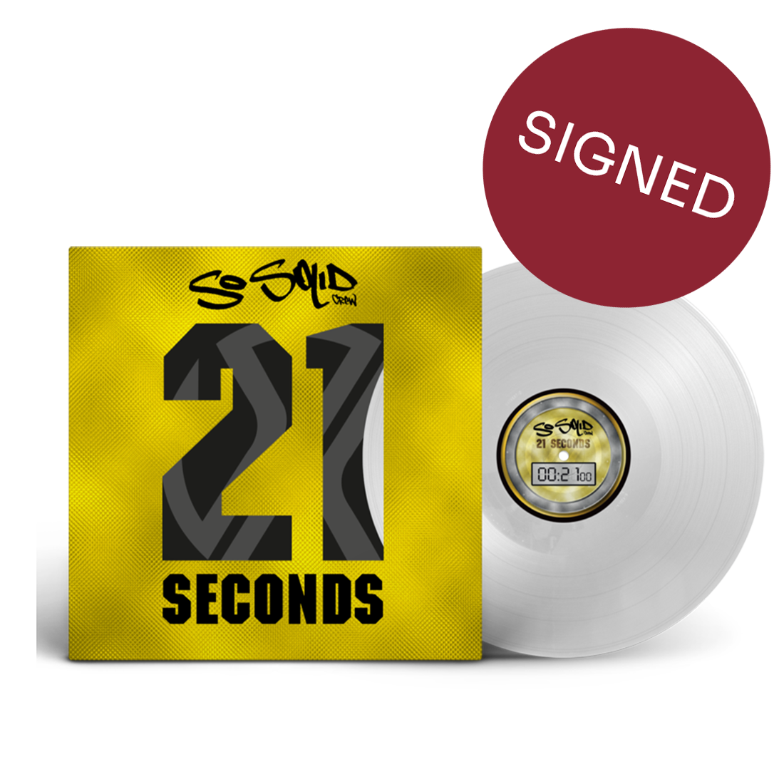 21 Seconds: Exclusive Signed Ultra Clear 12" Vinyl { vinyl }