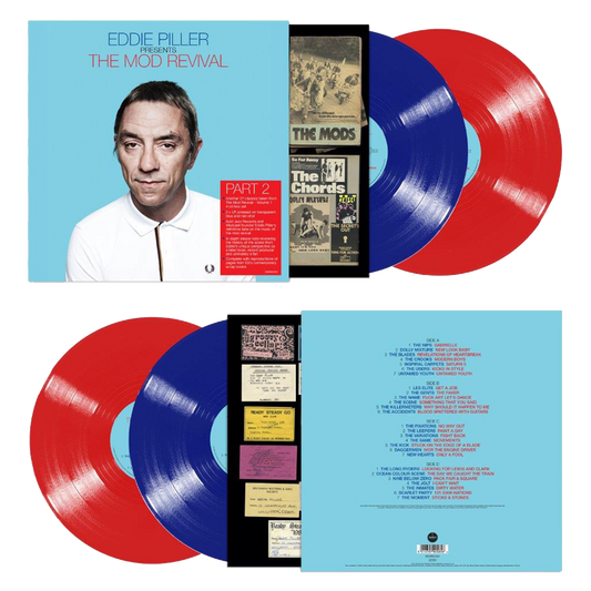 Eddie Piller Presents More of The Mod Revival: Limited Edition Transparent Blue and Red Vinyl 2LP { vinyl }