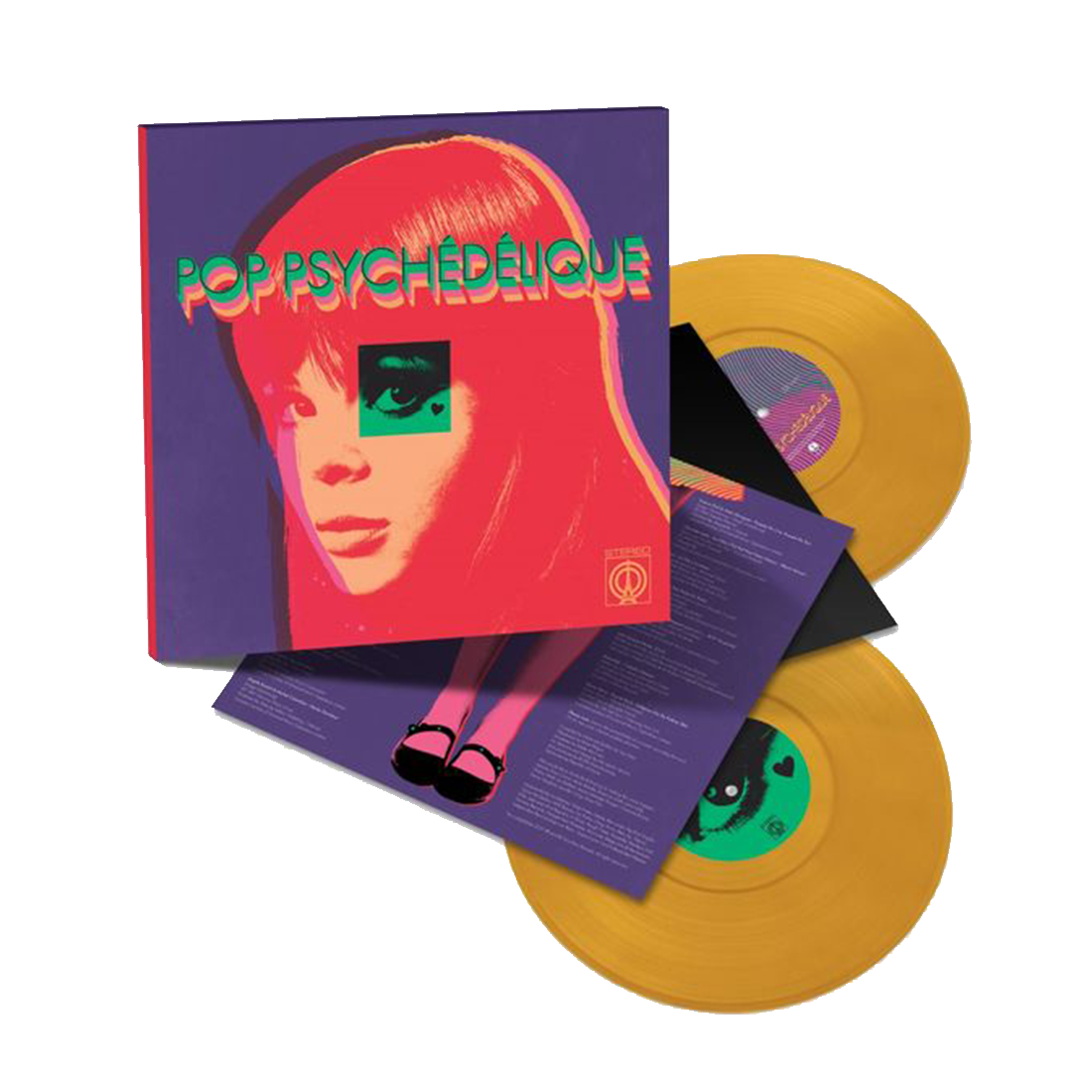 Pop Psychédélique (The Best of French Psychedelic Pop 1964-2019): Limited Jasmine Yellow Vinyl 2LP { vinyl }