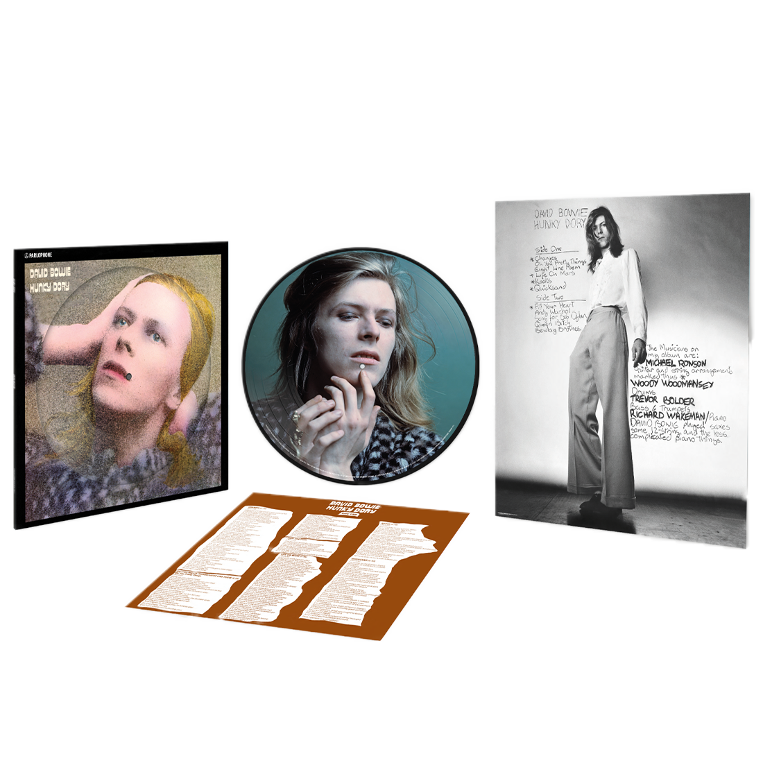 Hunky Dory (50th Anniversary): Picture Disc Vinyl LP { vinyl }