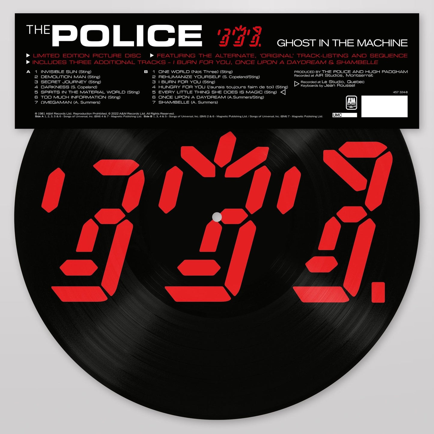 Ghost In The Machine: Limited Edition Picture Disc Vinyl LP { vinyl }
