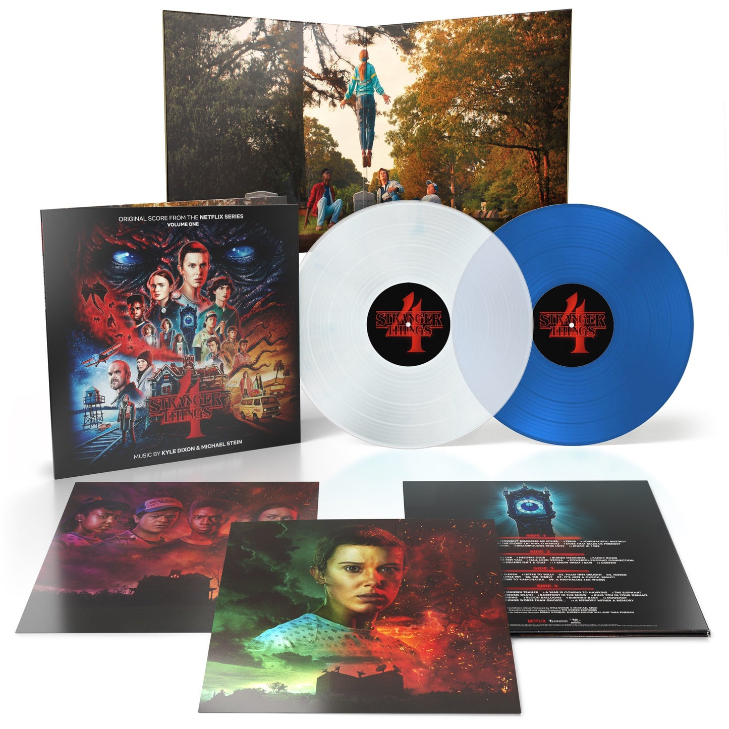Stranger Things 4 - Volume 1 Original Score From The Netflix Series: Limited Edition Clear & Blue Vinyl 2LP { vinyl }