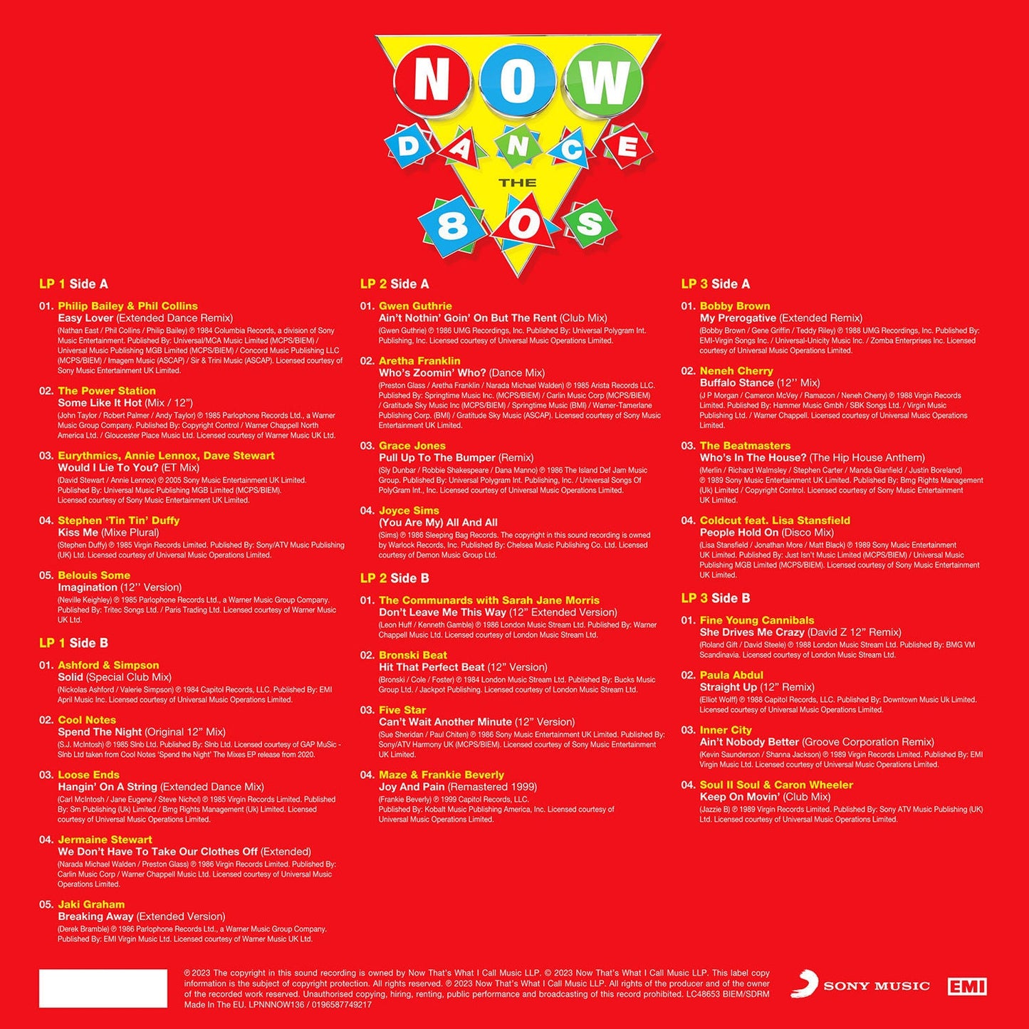 NOW Dance - The 80s (3LP) { vinyl }