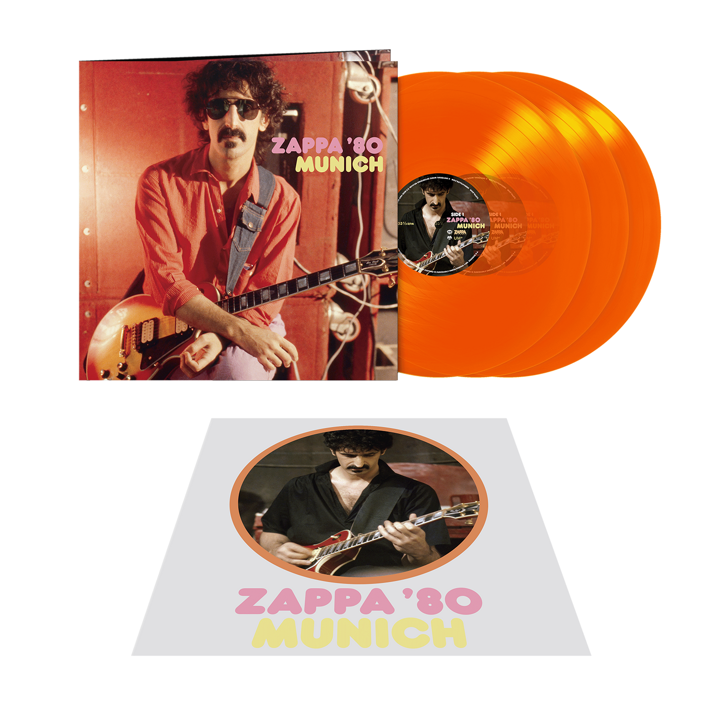 Zappa ’80: Munich: Exclusive Transparent Orange Vinyl 3LP + Iron-On Transfer { vinyl }