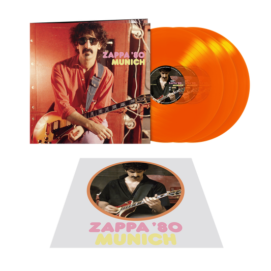 Zappa ’80: Munich: Exclusive Transparent Orange Vinyl 3LP + Iron-On Transfer { vinyl }