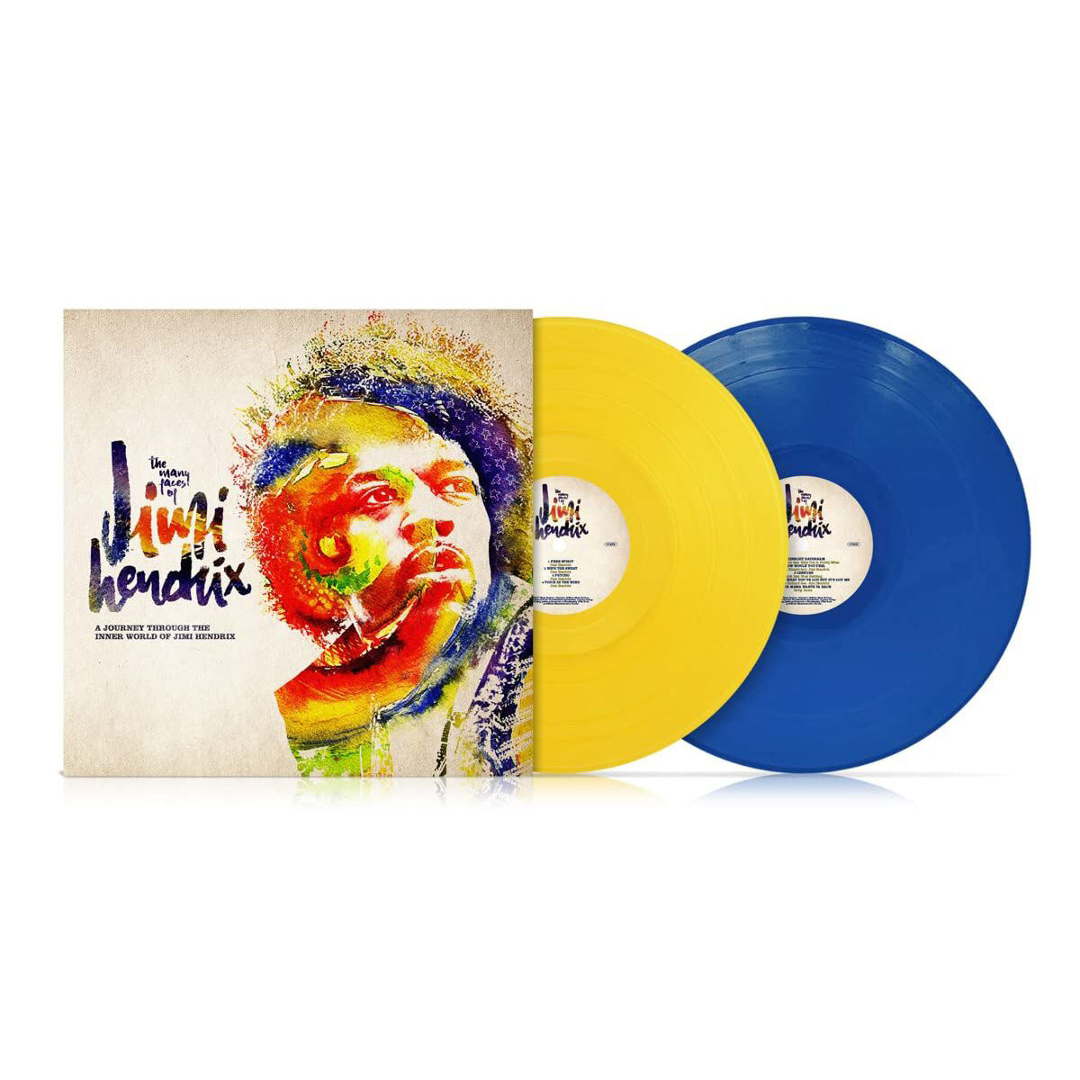 Many Faces Of Jimi Hendrix: Limited Edition Gatefold Blue & Yellow Vinyl 2LP { vinyl }