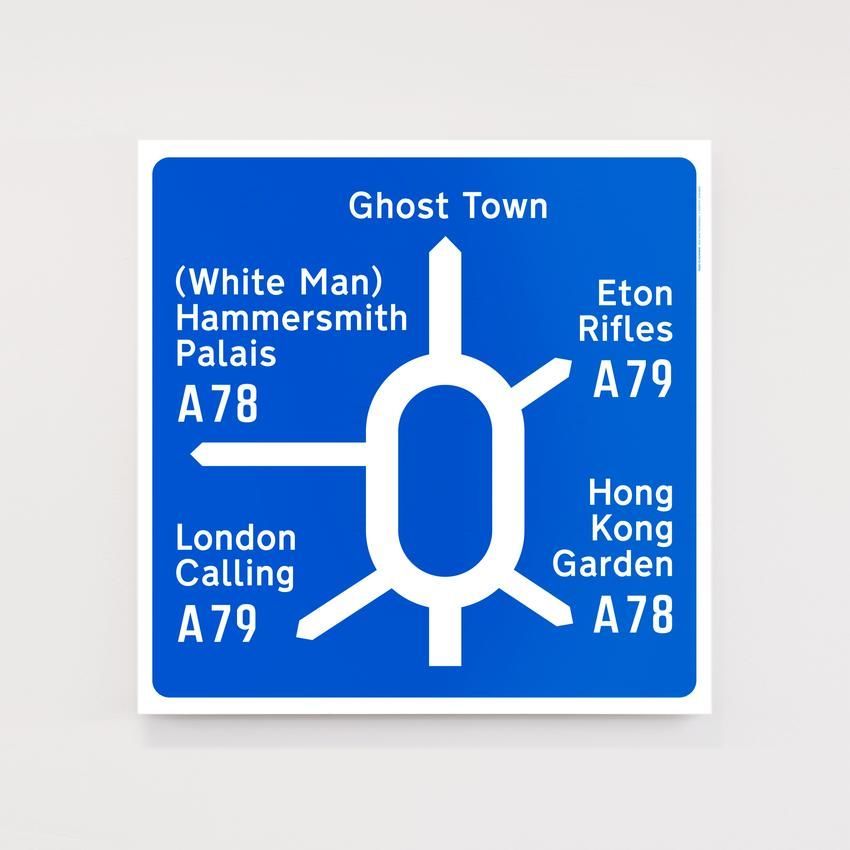 Road to Nowhere: Post-Punk Roundabout Screen Print Poster { vinyl }