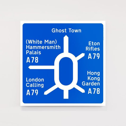 Road to Nowhere: Post-Punk Roundabout Screen Print Poster { vinyl }