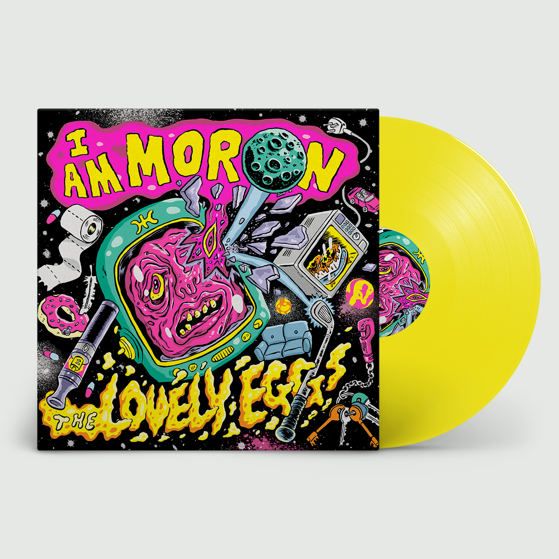 I Am Moron: Signed Neon Yellow Vinyl LP { vinyl }