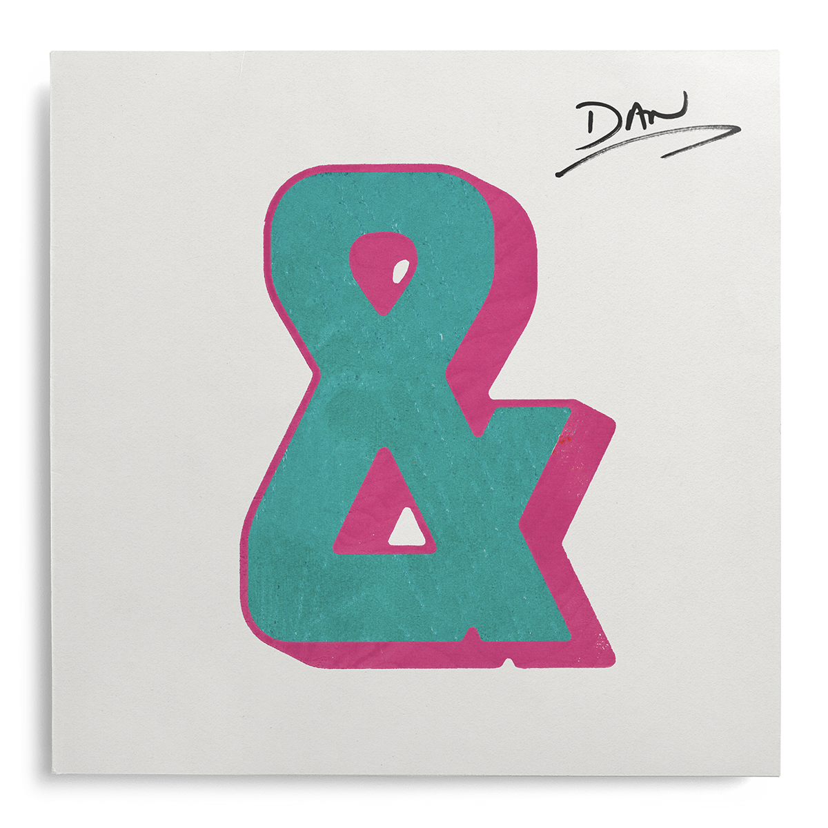 "&" - Signed Artcard { vinyl }