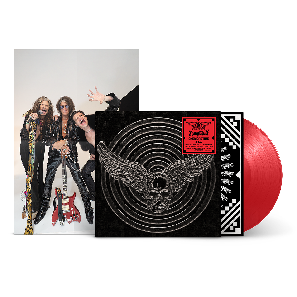 AEROSMITH & YUNGBLUD - One More Time Red Vinyl (Aerosmith Store Exclusive) { vinyl }