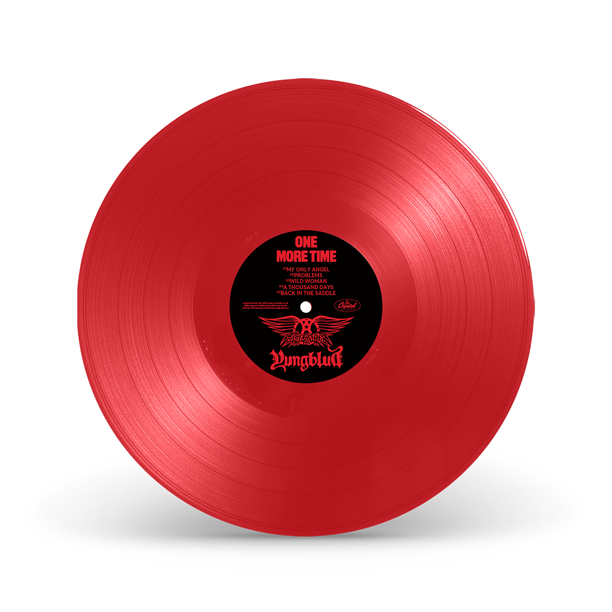 AEROSMITH & YUNGBLUD - One More Time Red Vinyl (Aerosmith Store Exclusive) { vinyl }
