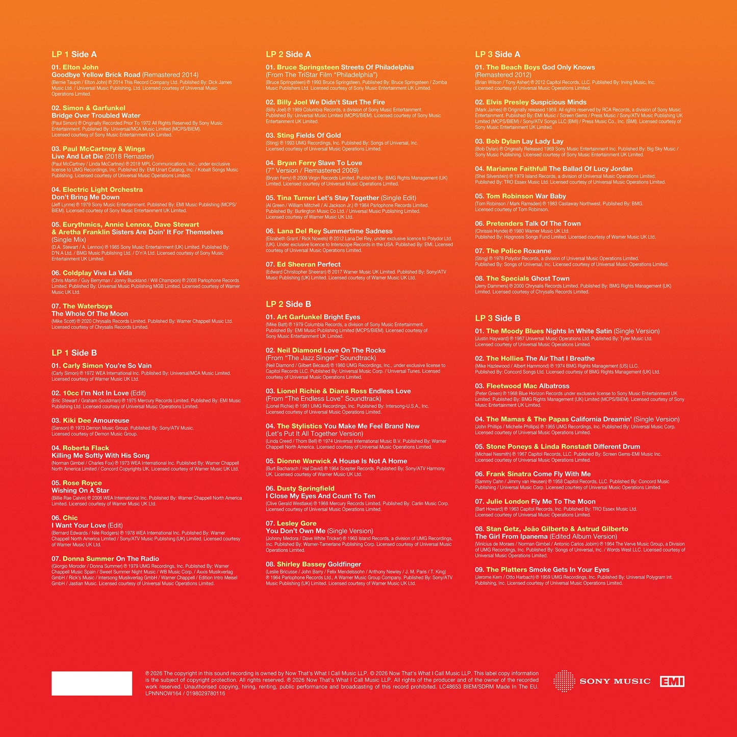 NOW That’s What I Call Timeless – The Eternal Collection (3LP) { vinyl }