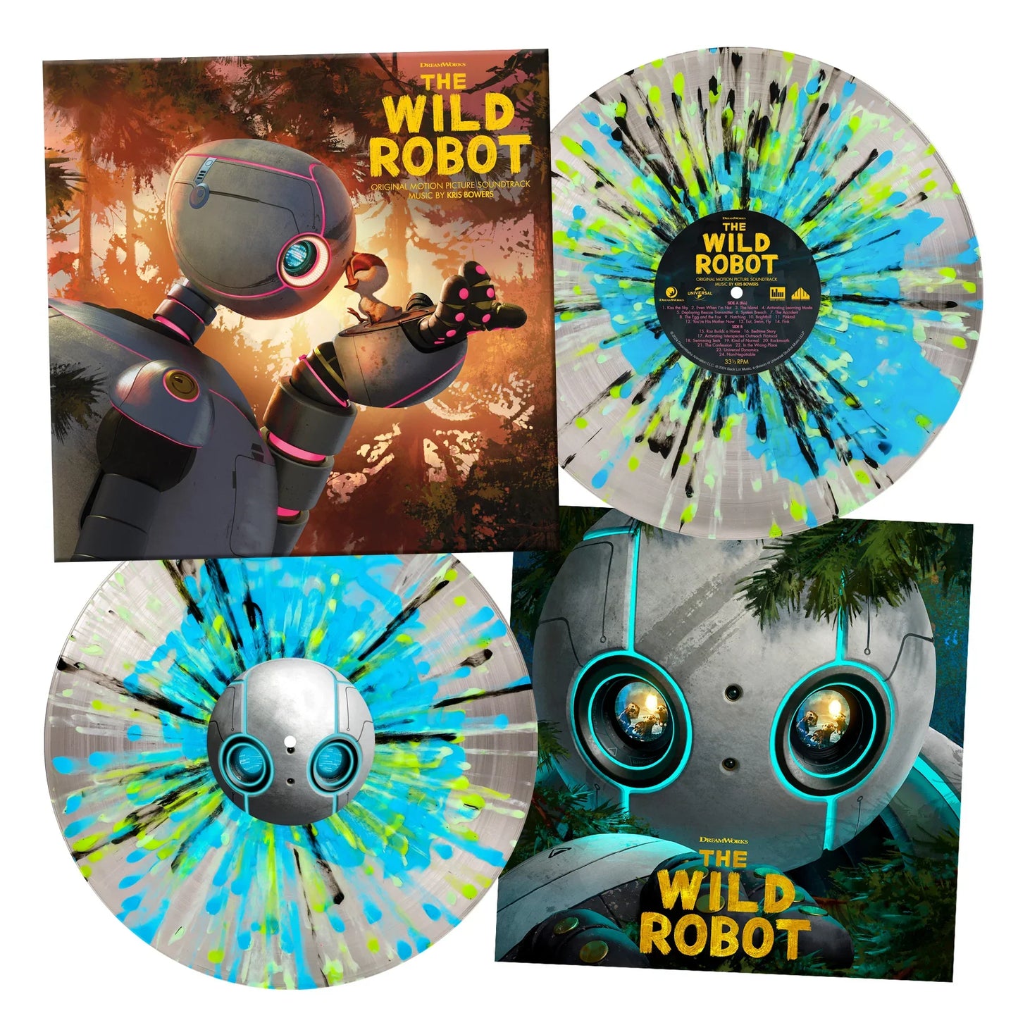The Wild Robot: Limited Deluxe Clear w/ Splatter Vinyl LP { vinyl }