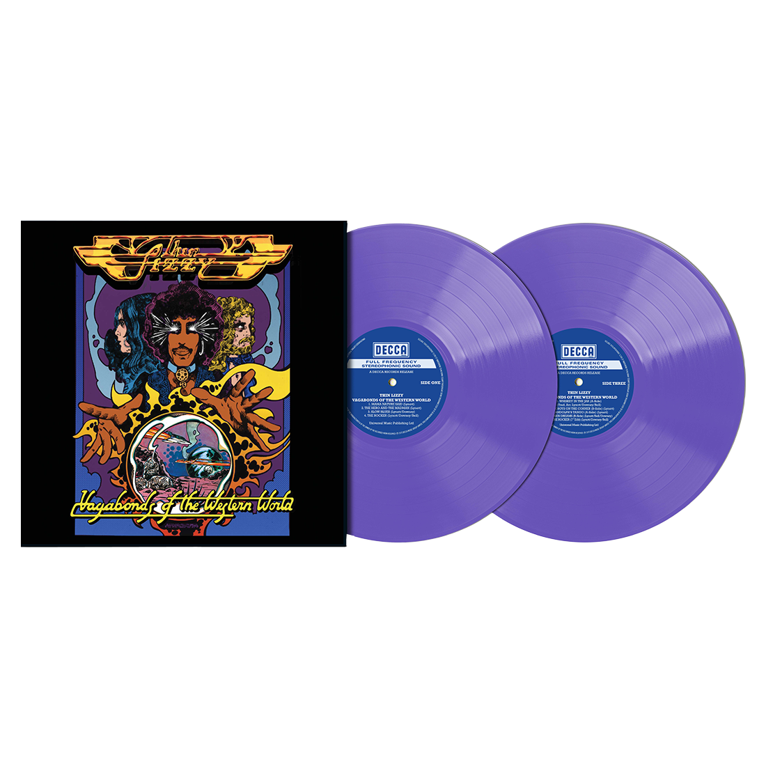 Vagabonds Of The Western World: Deluxe Purple Vinyl Vinyl 2LP & Exclusive Eric Bell Signed Art Card & Whiskey In The Jar & Randolph's Tango Posters { vinyl }