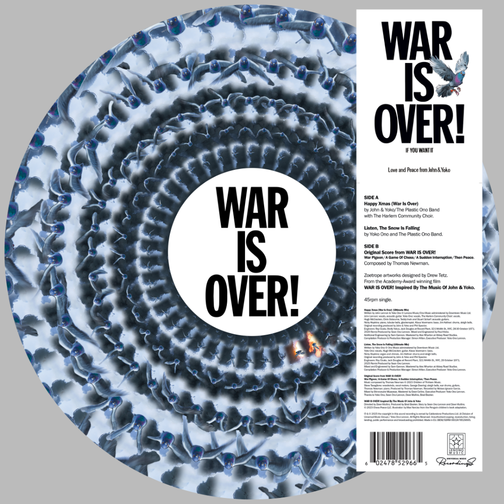 HAPPY XMAS (WAR IS OVER) 12” Zoetrope Single { vinyl }