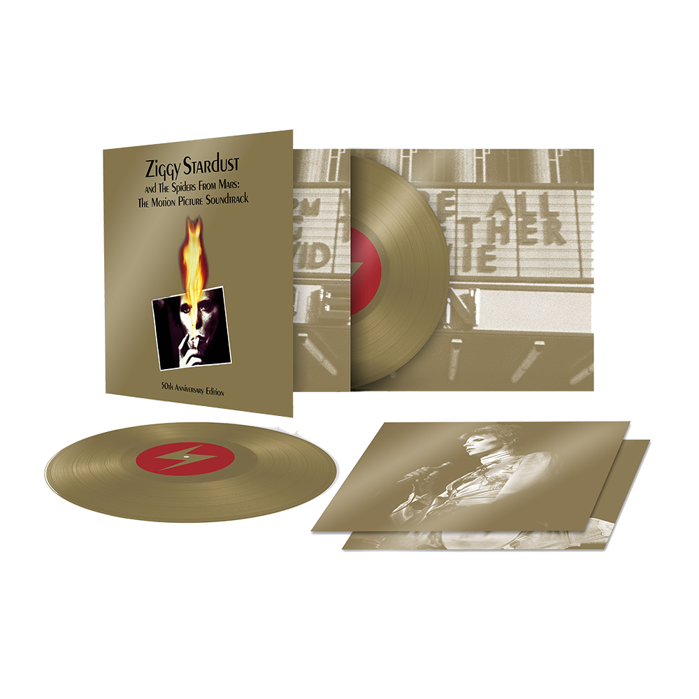 Ziggy Stardust & The Spiders From Mars - The Motion Picture Soundtrack: Limited 50th Anniversary Gold Vinyl 2LP { vinyl }
