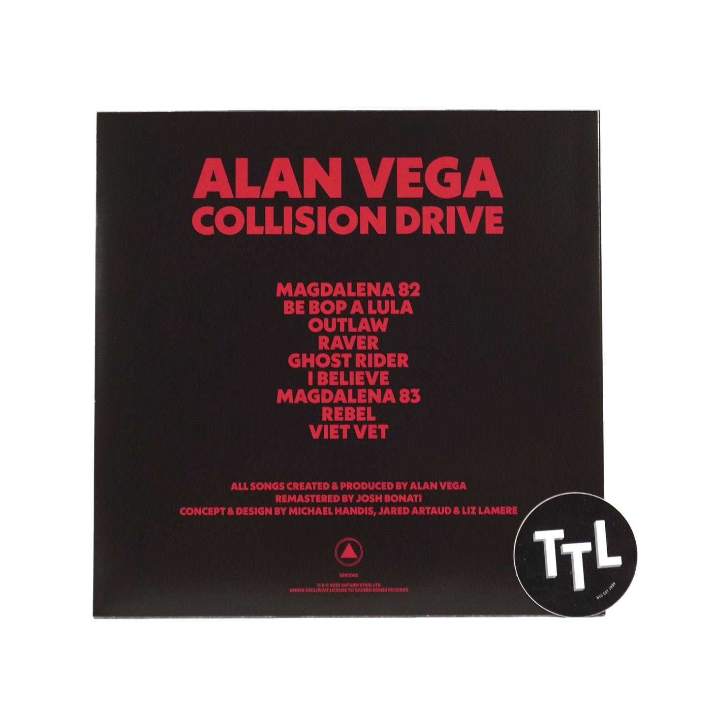 Alan Vega: Collision Drive (Colored Vinyl) Vinyl LP { vinyl }