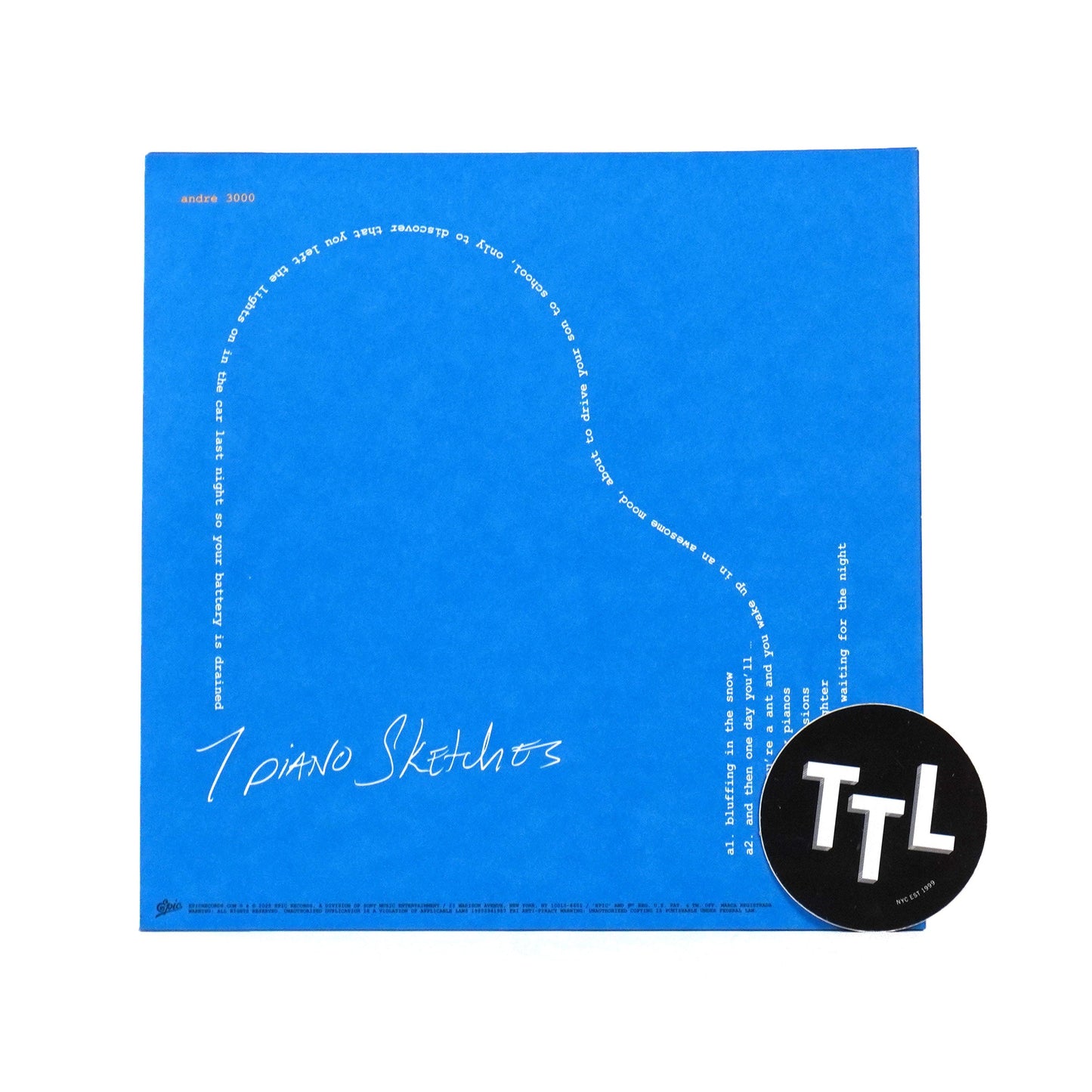 Andre 3000: 7 Piano Sketches Vinyl 10" { vinyl }